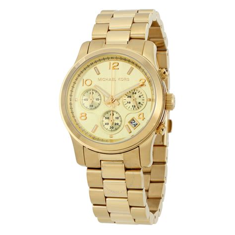 michael kors 5055|Michael Kors Women's Chronograph Runway Gold.